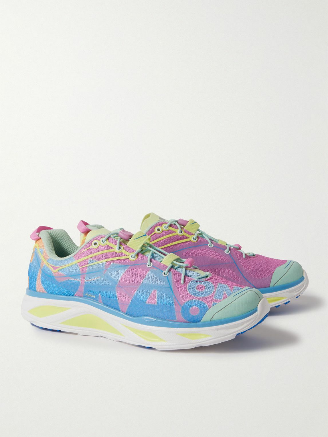 halucaページ Hoka One One - Huaka Origins Rubber-Trimmed Mesh Running