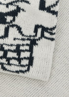 Ice Cream Cones And Bones Logo Knitted Beanie - White - One Size