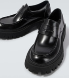 Balenciaga Tractor leather loafers