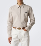 Miu Miu Cotton-blend poplin shirt