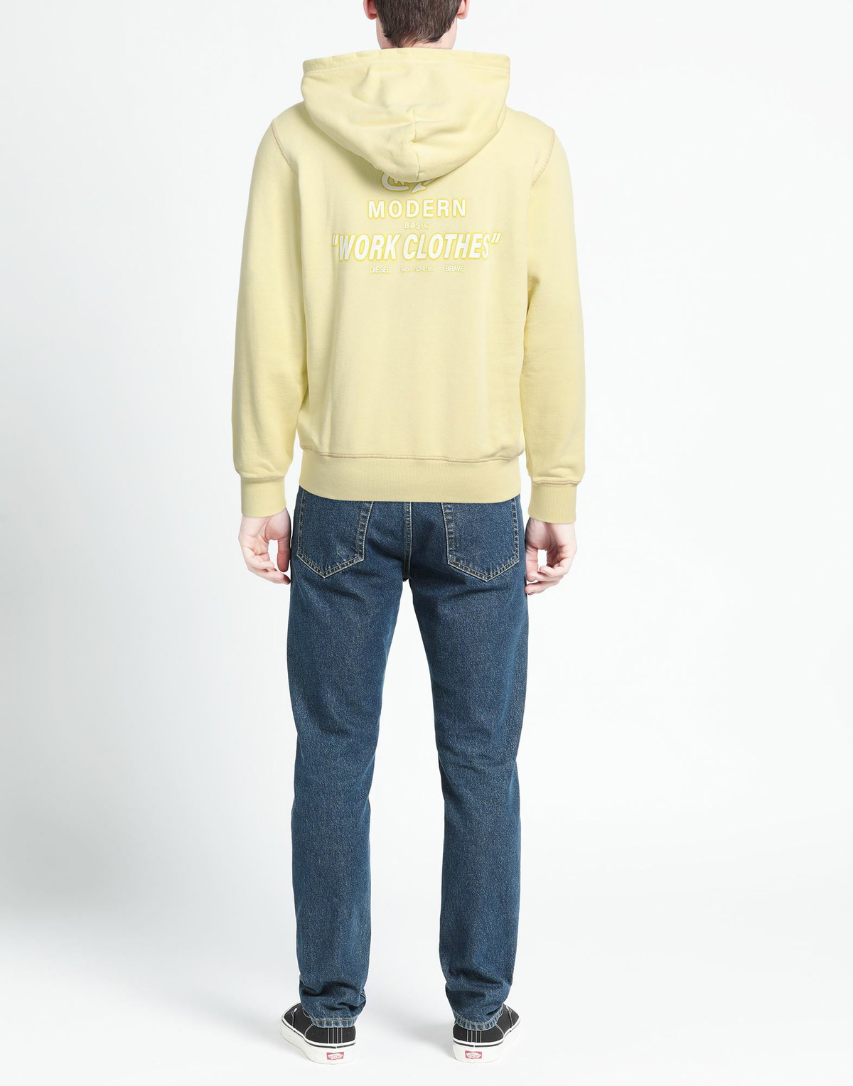 Diesel Mens Sweatshirt Pastel in Yellow
