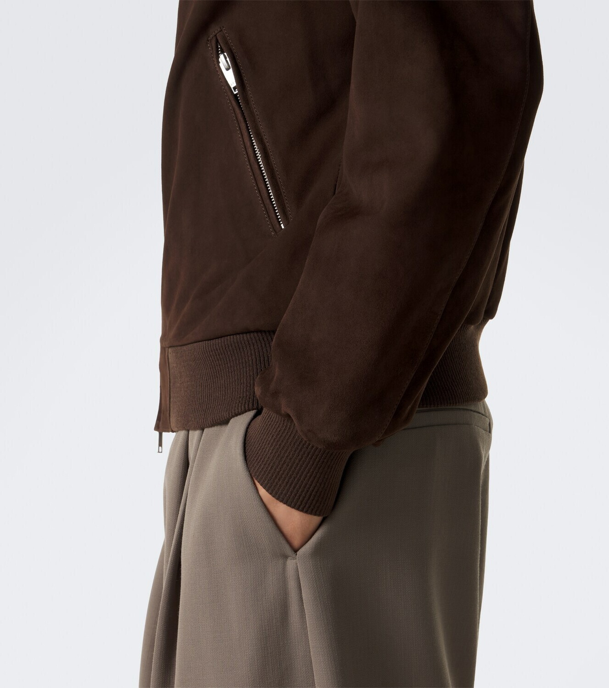 Arma Didier suede bomber jacket