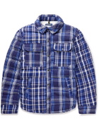 Polo Ralph Lauren - Fleece-Lined Checked Quilted Cotton-Flannel Shirt Jacket - Blue