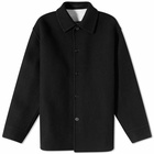 Jil Sander Men's Wool Overshirt in Black