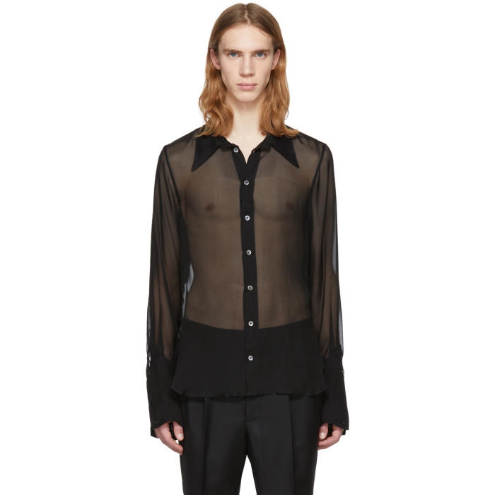 Photo: Ann Demeulemeester Black Boundless Shirt 