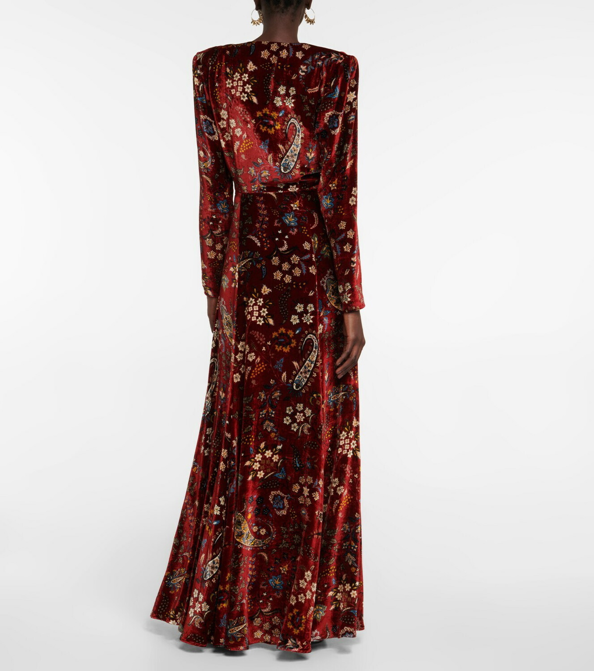 Etro - Paisley keyhole velvet gown Etro