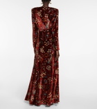 Etro - Paisley keyhole velvet gown