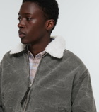 Acne Studios - Faux fur-trimmed bomber jacket