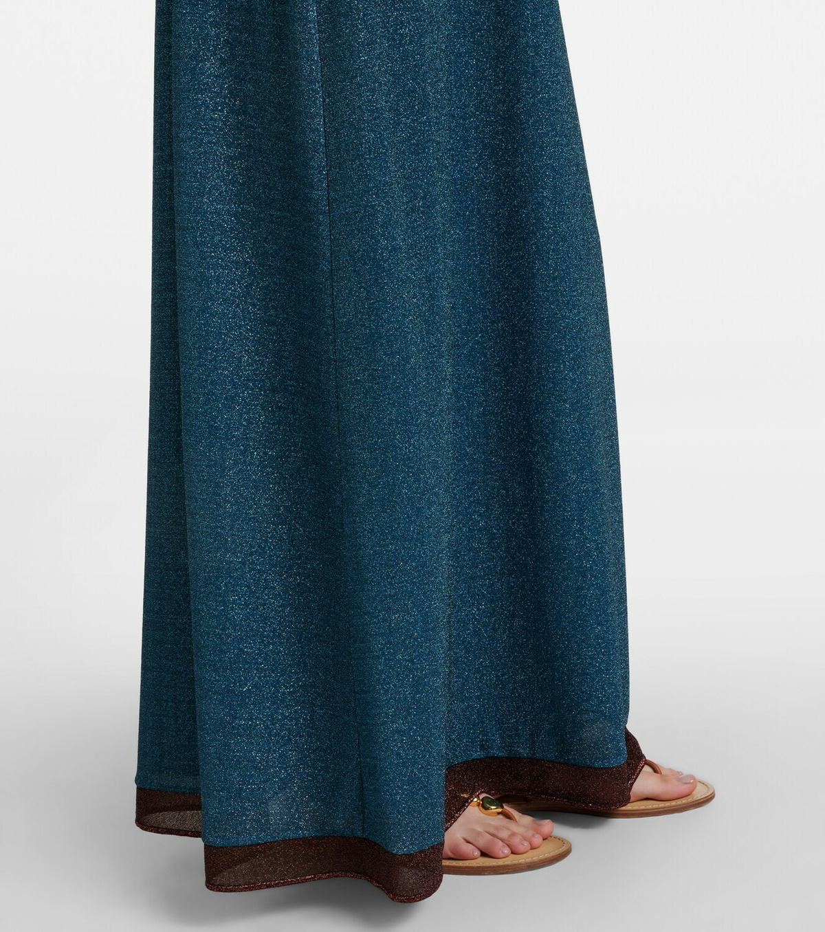 Oséree Lumière cutout halterneck maxi dress