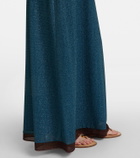 Oséree Lumière cutout halterneck maxi dress