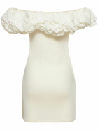 ALEXANDRE VAUTHIER - Sangallo Knit Ruffle Mini Dress