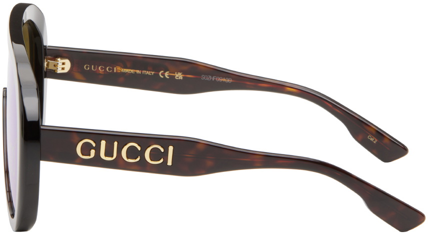 Gucci Black Shield Sunglasses Gucci display picture 3