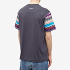 Missoni Men's T-Shirt in Navy/Blue/Violet