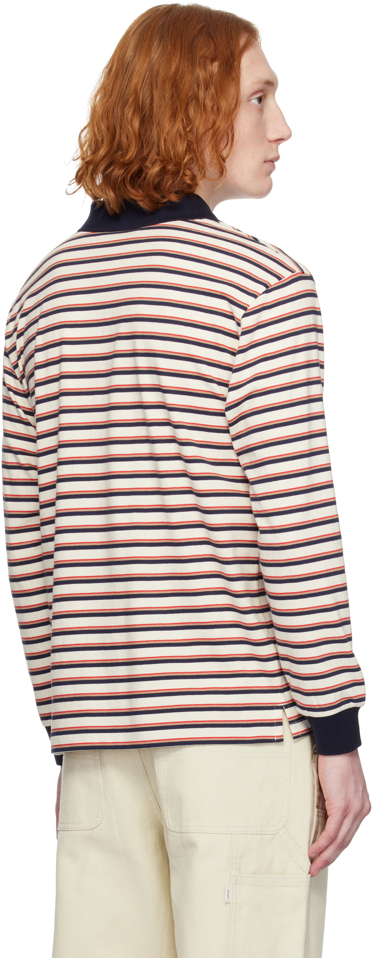 Dunst Multicolor Multi Stripe Collared Polo