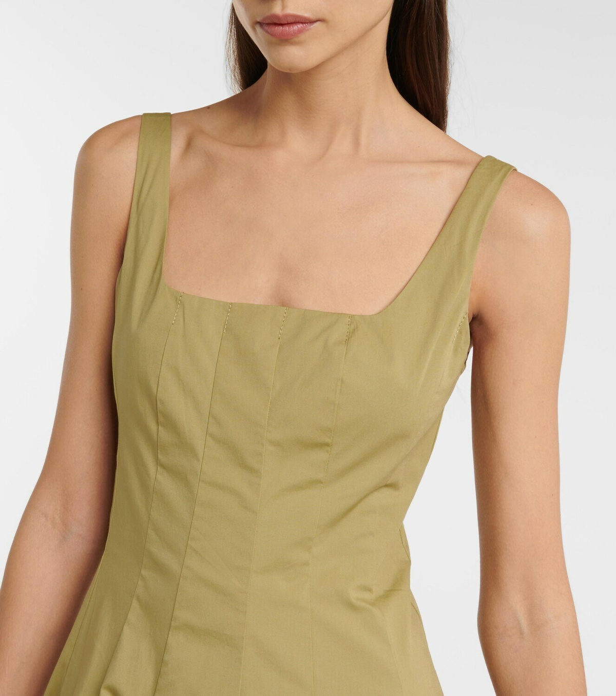 Staud - Wells pleated midi dress Staud Staud - Wells pleated midi dress Staud