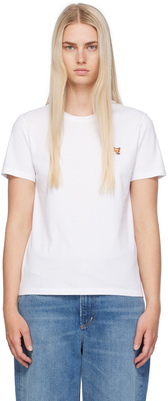 Photo: Maison Kitsuné White Fox Head T-Shirt