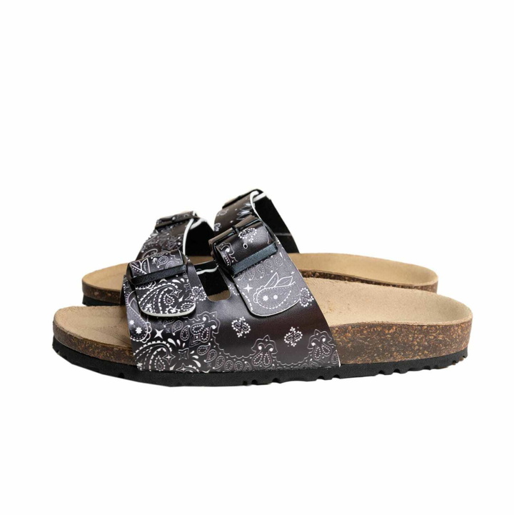 Photo: MC2 Saint Barth Woman Black Cork Sandals