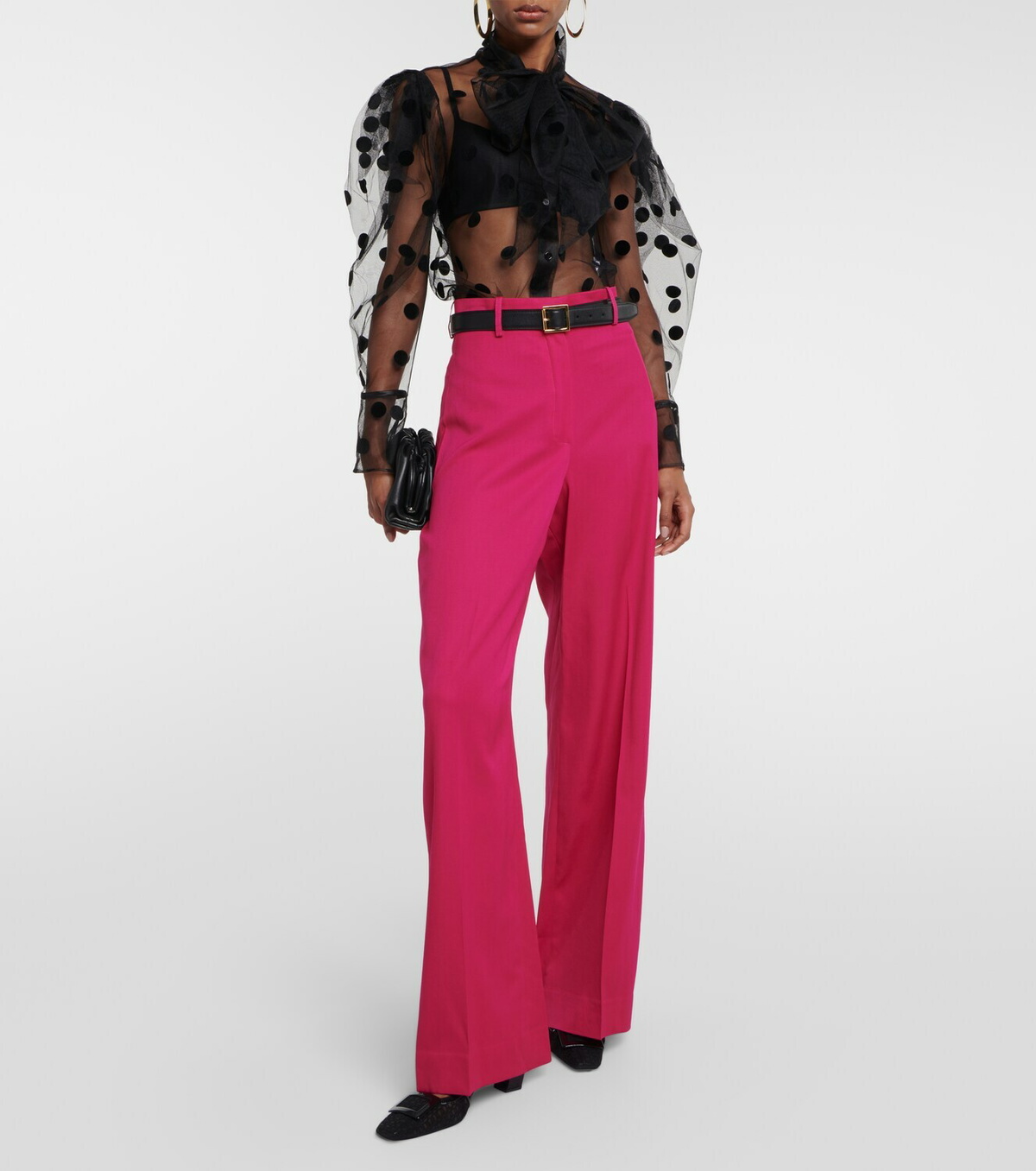 Nina Ricci Polka-dot tulle blouse Nina Ricci
