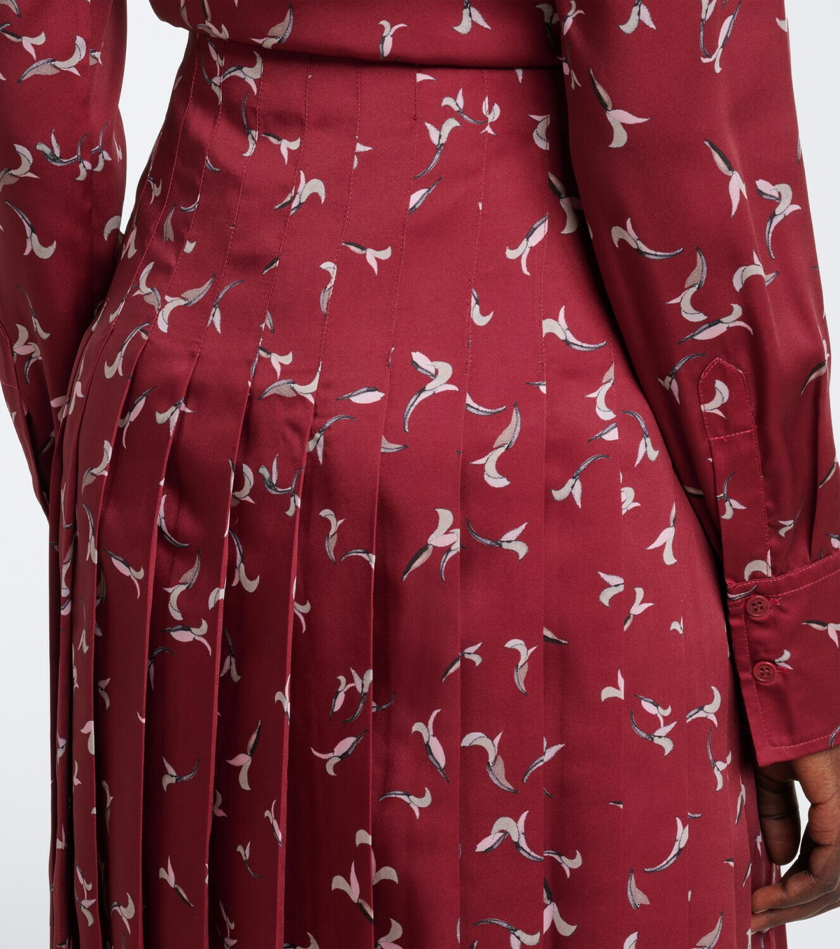 Altuzarra Monti printed pleated midi skirt