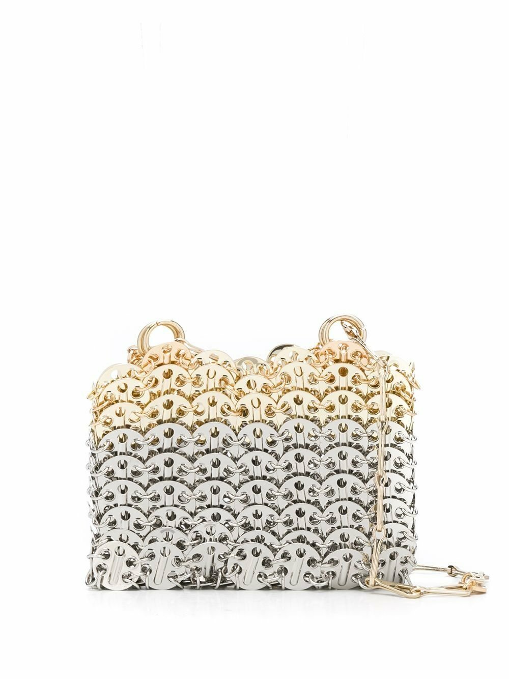 Sac Bandoulière Métallique Argenté Et Doré - Taille Large, Fait Main, Sans Marque, Neuf