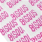 Bisous Skateboards All Over Bisous Socks in White/Pink