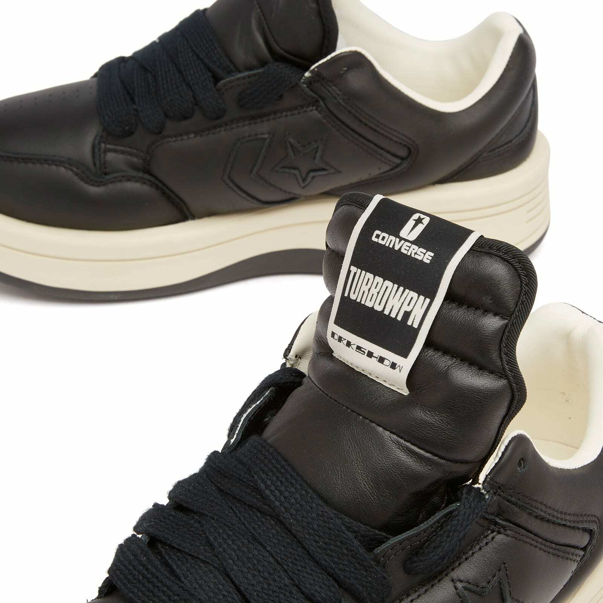 DRKSHDW RickOwens CONVERSE TURBOWPN 黒 26 Rick Owens: Men's Converse TURBOWPN OX A1 (Black) | DSMNY E-SHOP