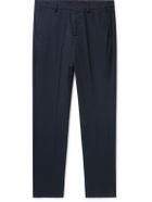 MP Massimo Piombo - Straight-Leg Stretch-Cotton Twill Chinos - Blue