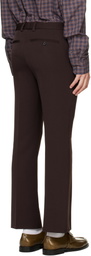 Marni Brown Regimental Wool Trousers