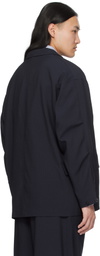 DAIWA PIER39 Navy Tech Double-Breasted Blazer
