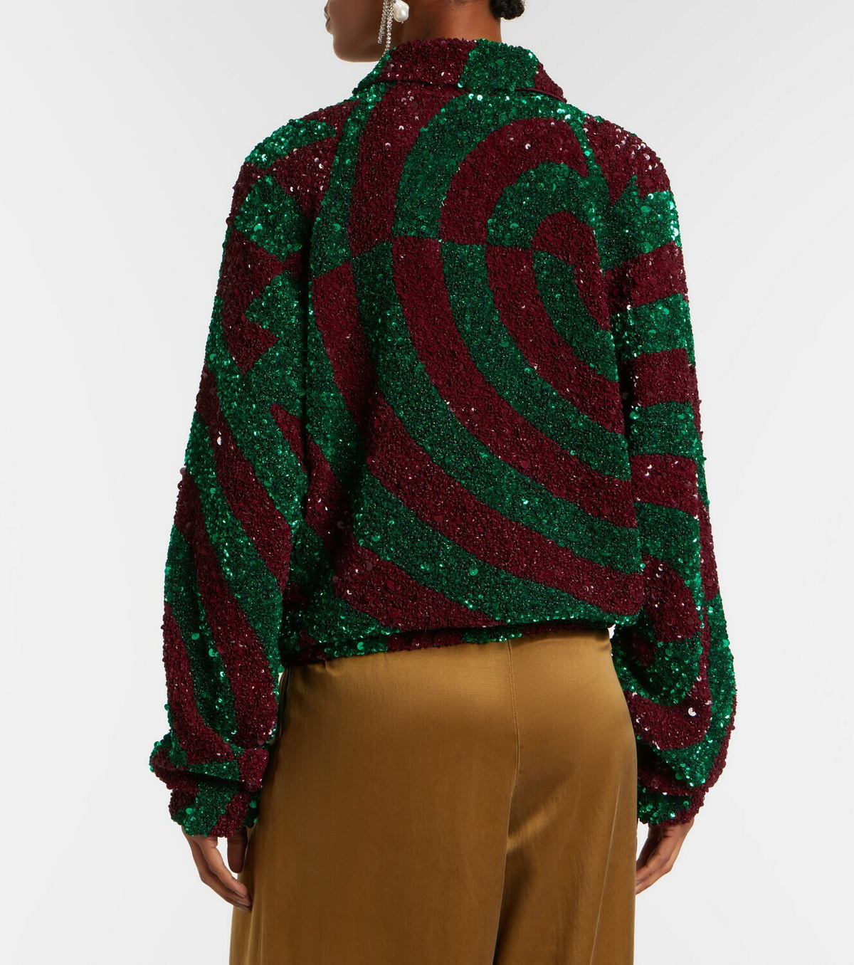 Dries Van Noten Sequined blouson jacket