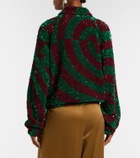 Dries Van Noten Sequined blouson jacket
