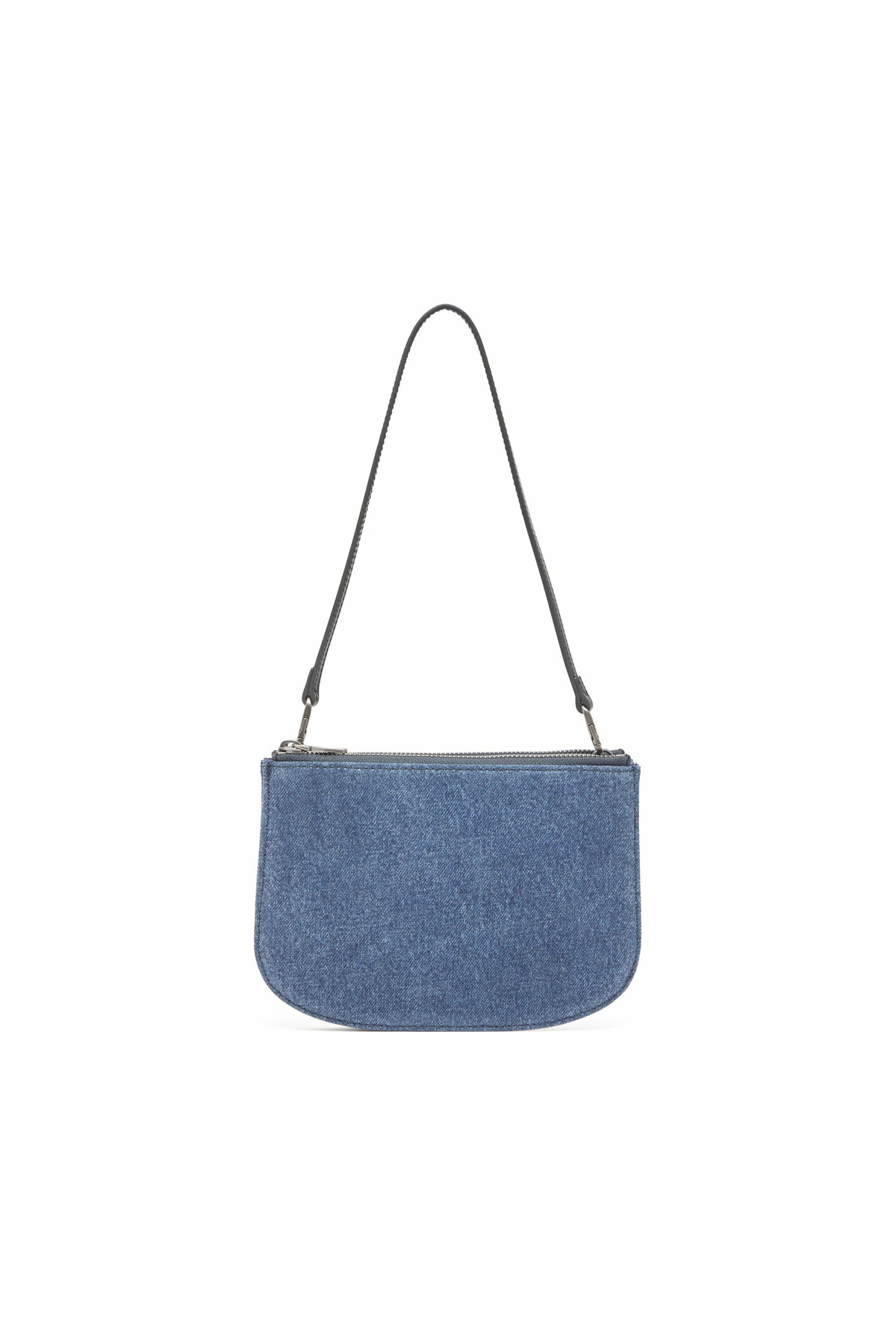Diesel 1DR Twin-Double-pouch shoulder bag in solarised denim - Shoulder Bags Womens in Blue