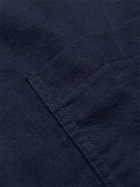 Desmond & Dempsey - Brushed Cotton-Flannel Pyjama Set - Blue