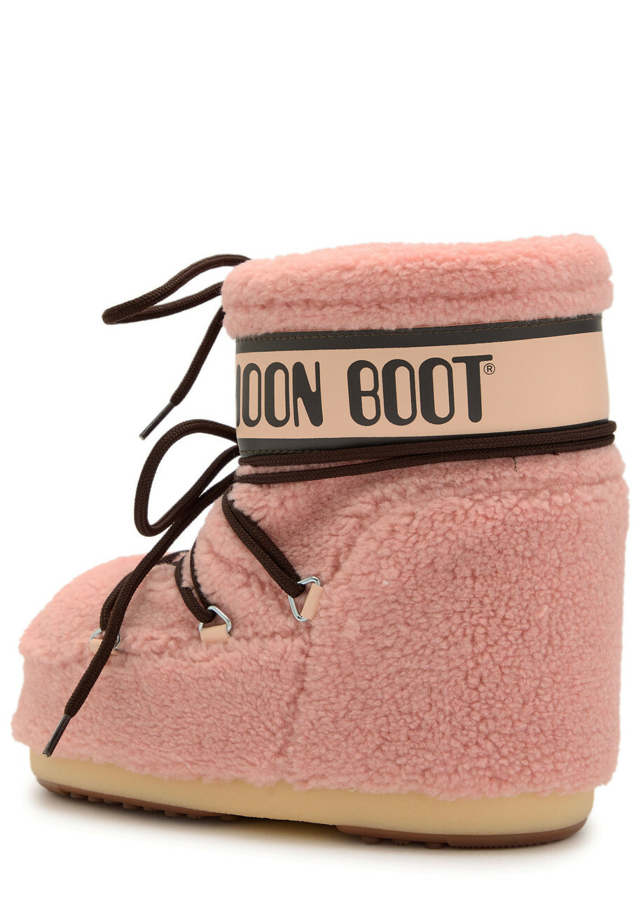Moon Boot Icon Low Fleece Snow Boots Pink 4244 (IT42 44 / UK9