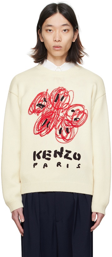 Photo: Kenzo Off-White Kenzo Paris Drawn Sweater