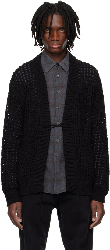 Photo: System Black Mesh Cardigan