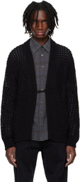System Black Mesh Cardigan