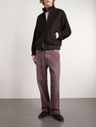 ssstein - Nubuck Bomber Jacket - Brown