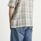 ACMH by Magic Castles Men's Short Sleeve Wave Shirt in Black Ecru Mini Check