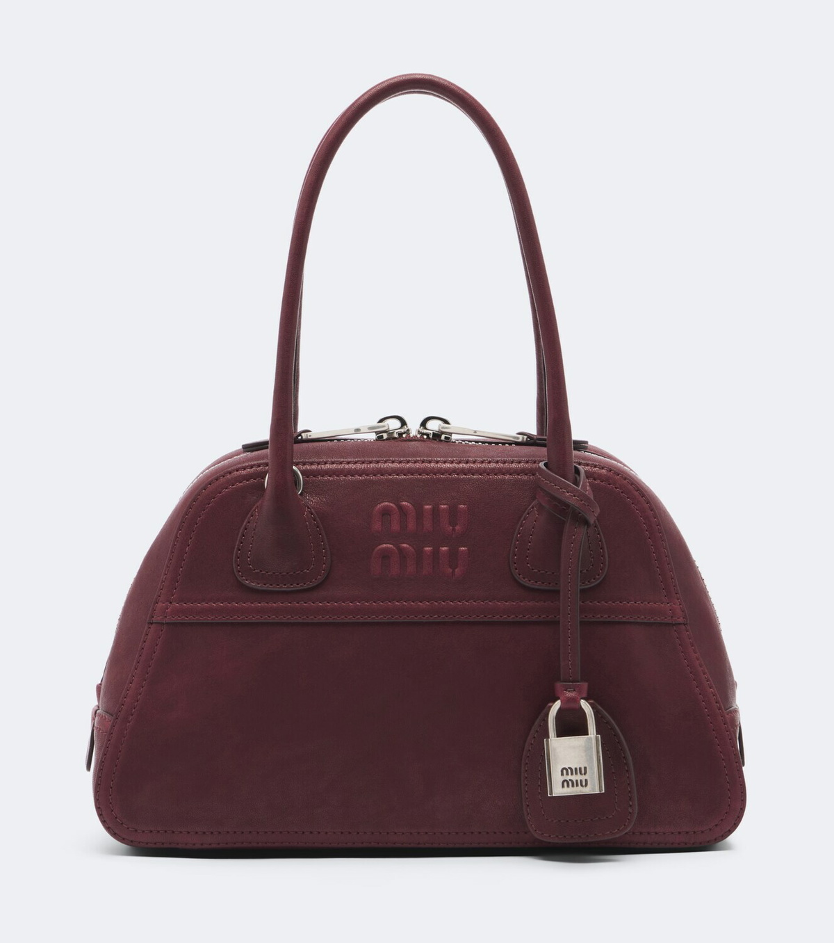 Miu Miu Vivant leather bowling bag