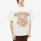 Rhude Men's Cigaro Logo T-Shirt in Vtg White