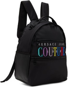 Versace Jeans Couture Black Logo Backpack