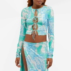 Rotate Women's Printed Tie Strap Top in Katy Did Combi