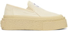 MM6 Maison Margiela Off-White Platform Sneakers