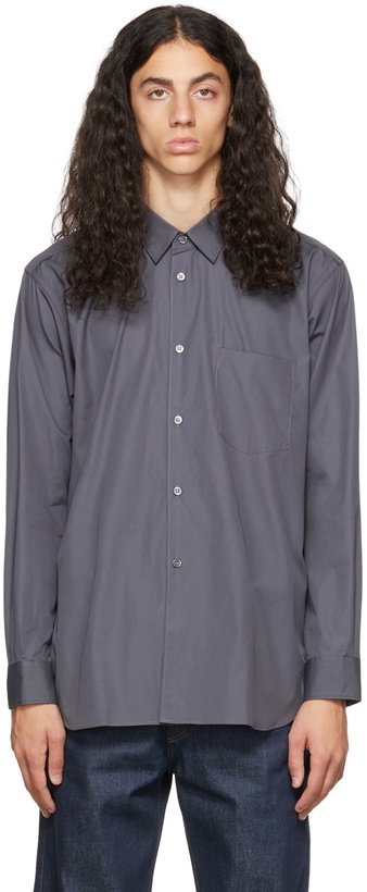 Photo: Comme des Garçons Shirt Gray Button Up Shirt