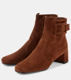 Roger Vivier Tres Vivier Polly suede ankle boots