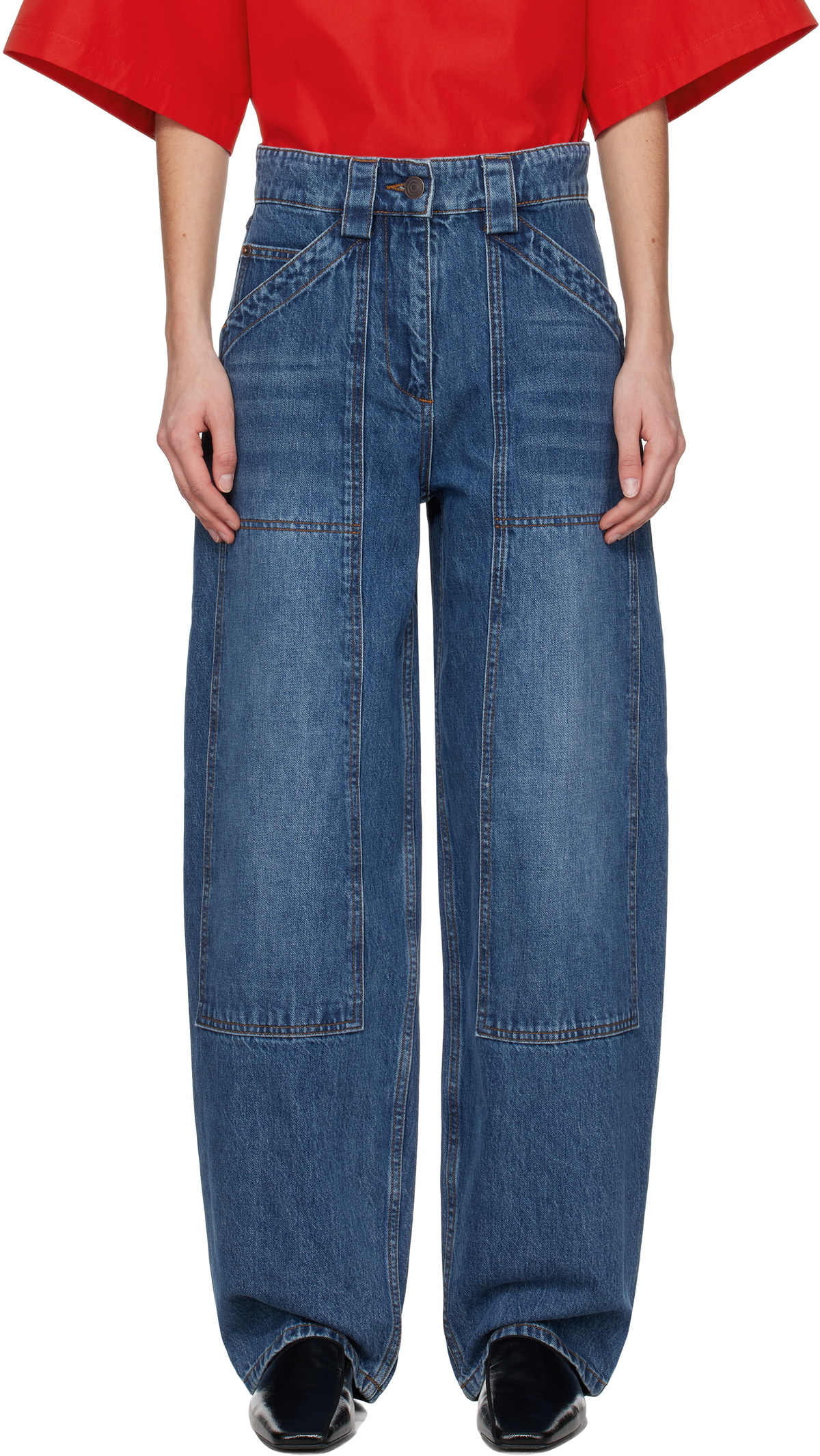 CO Blue Patch Pocket Jeans