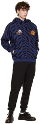 Vivienne Westwood Blue & Black Tiger Hoodie