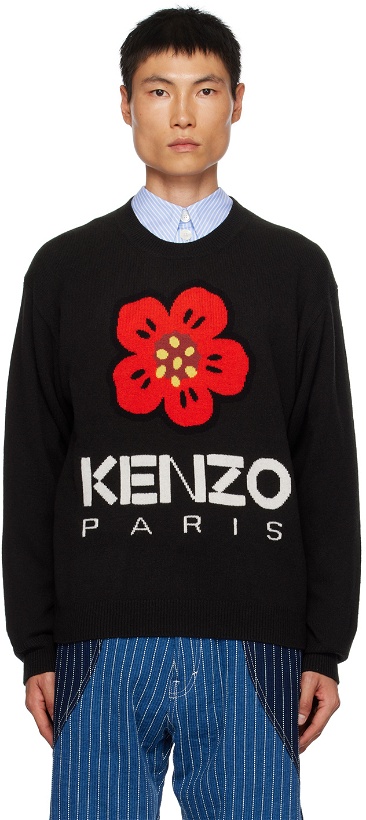 Photo: Kenzo Black Kenzo Paris Boke Flower Sweater
