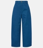 Chloé Cropped barrel-leg pants